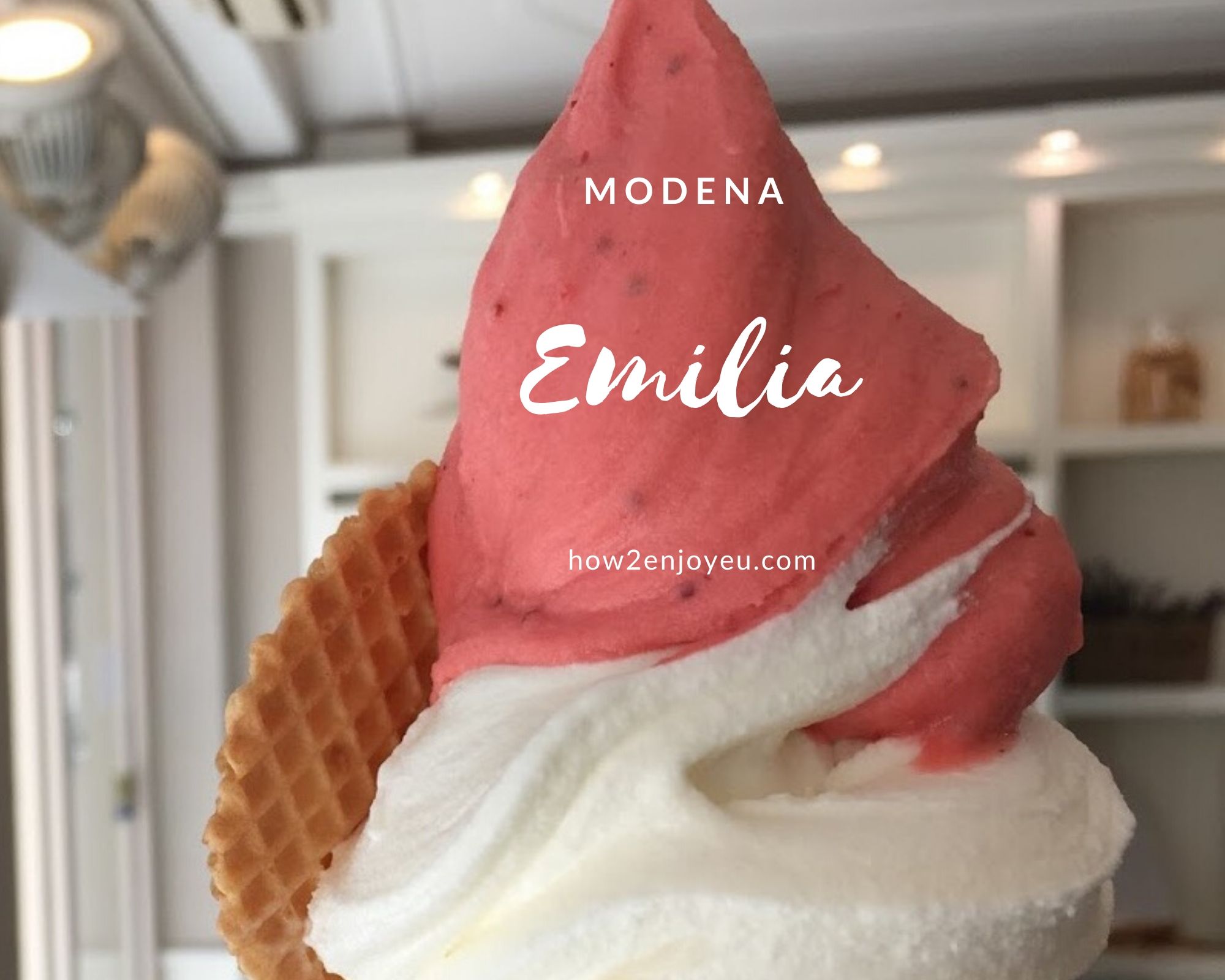 Read more about the article イタリア、モデナの可愛くて美味しいジェラート屋さん、【Emilia Cremeria】