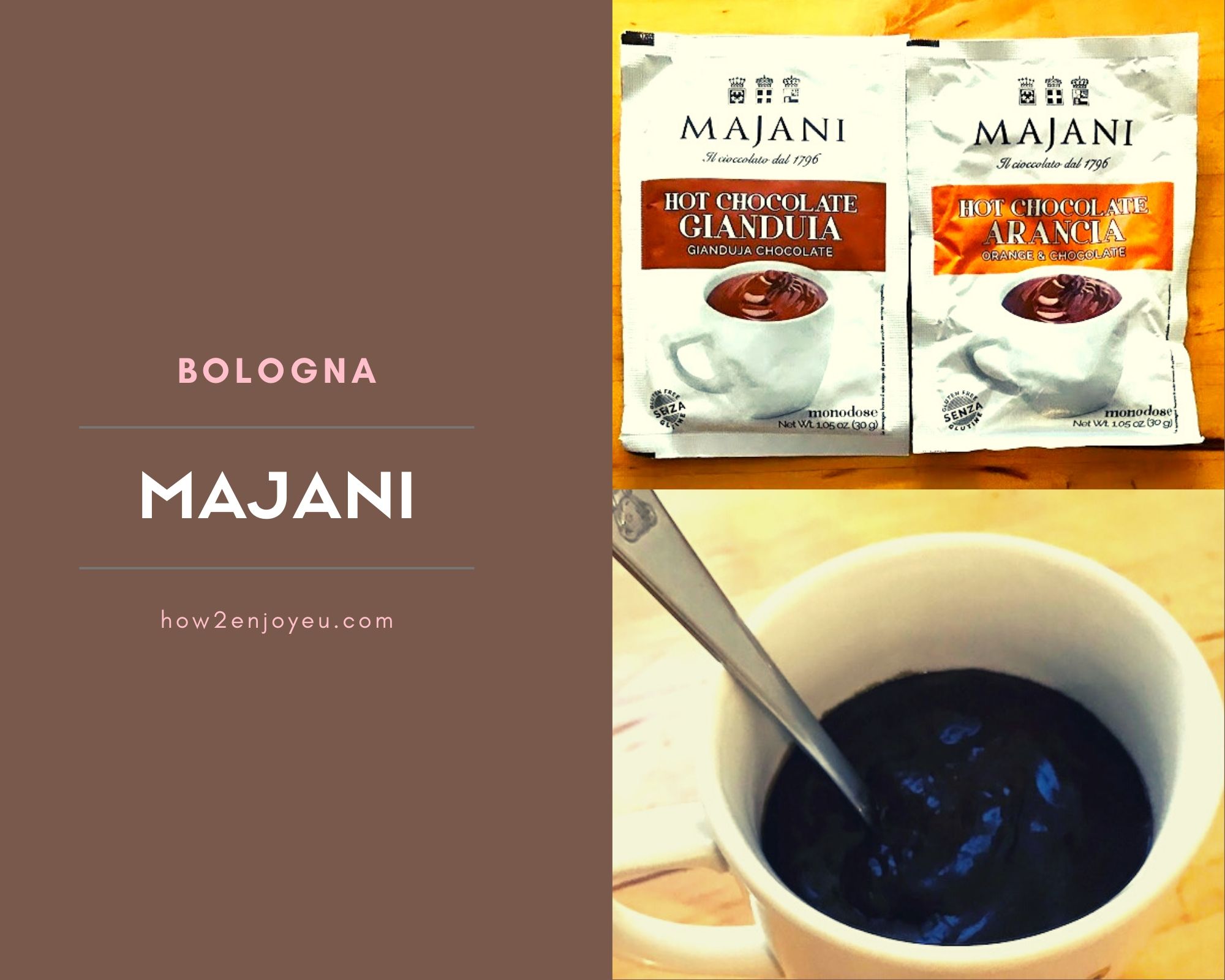 You are currently viewing ボローニャの老舗ショコラティエ、マイアーニ【Majani】のホットチョコレートはお土産として最適！
