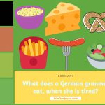 ゲルマン民族のおばあちゃん、疲れた時には何、食べる？