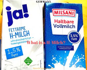 Read more about the article ドイツの牛乳は常温で半年、保存可能、しかも日本円で100円以下と安い！【H-Milch】