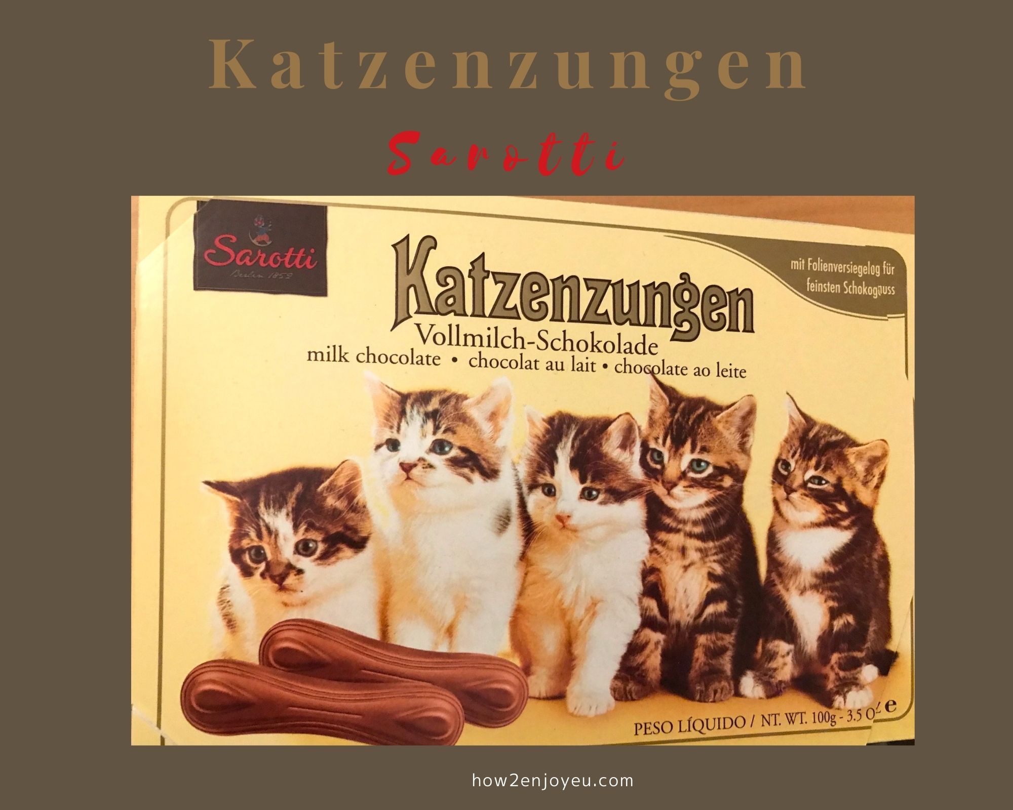 Read more about the article Sarottiの猫の舌チョコ【Katzenzungen】はお値段以上